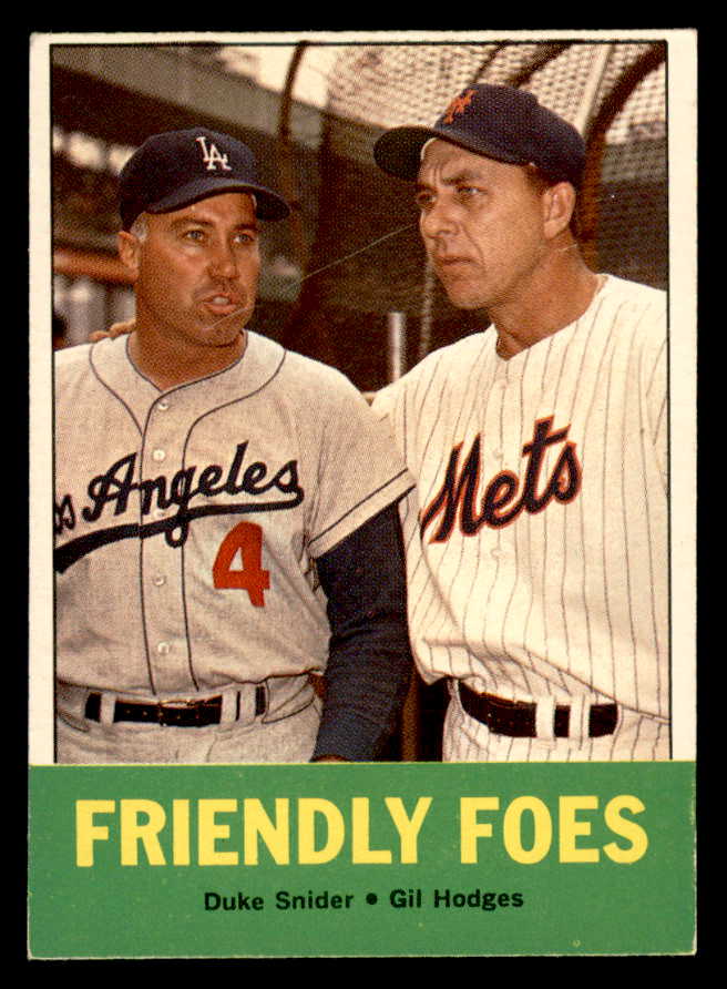 1963 Topps Baseball #068 Duke Snider Gil Hodges EX-MT 544597