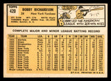 1963 Topps Baseball #420 Bobby Richardson Yankees EX-MT 544599
