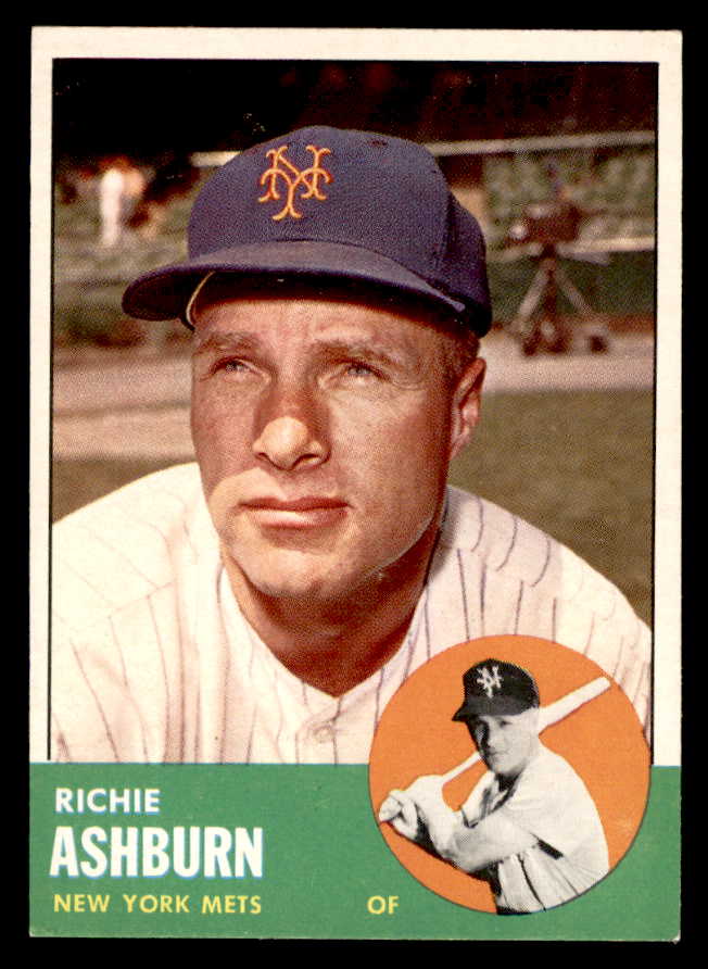 1963 Topps Baseball #135 Richie Ashburn Mets EX-MT 544601