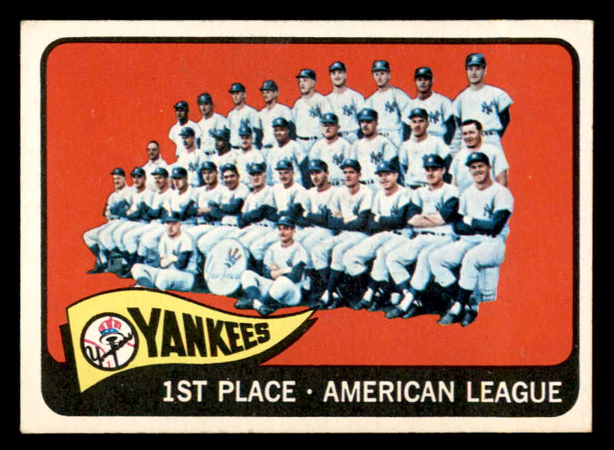 1965 Topps Baseball #513 New York Yankees Team EX-MT 544613