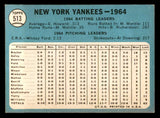 1965 Topps Baseball #513 New York Yankees Team EX-MT 544613