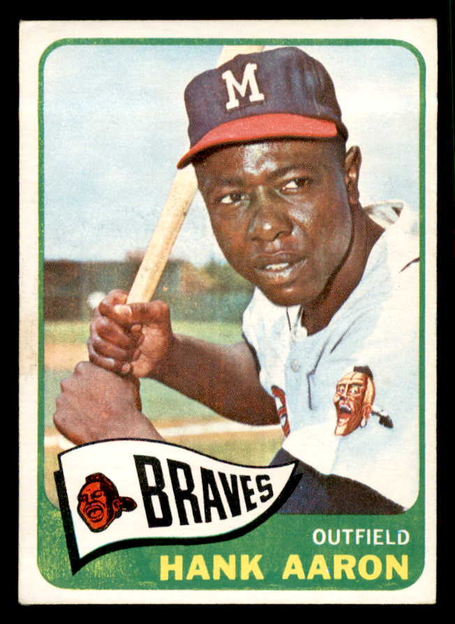 1965 Topps Baseball #170 Hank Aaron Braves EX+/EX-MT 544622