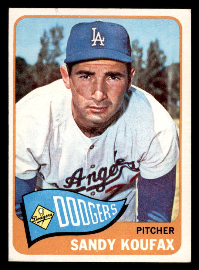 1965 Topps Baseball #300 Sandy Koufax Dodgers EX 544623