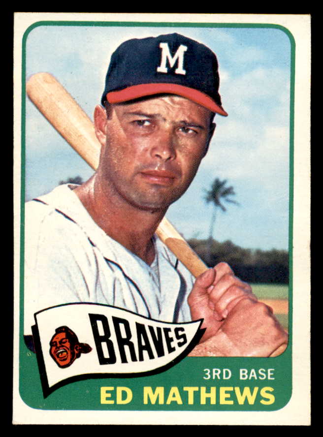 1965 Topps Baseball #500 Eddie Mathews Braves VG-EX 544628