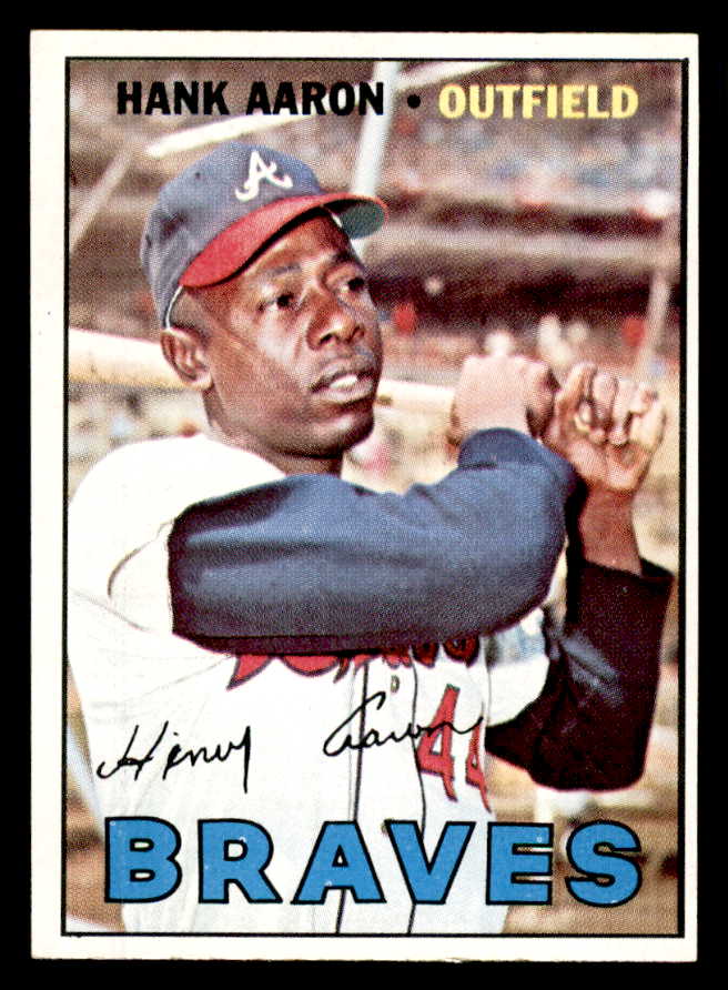 1967 Topps Baseball #250 Hank Aaron Braves EX-MT 544630