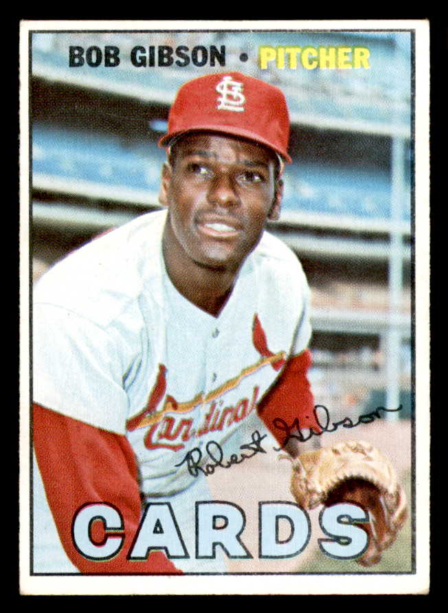 1967 Topps Baseball #210 Bob Gibson Cardinals EX+/EX-MT 544633