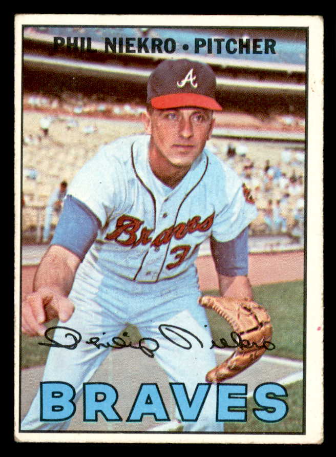 1967 Topps Baseball #456 Phil Niekro Braves VG-EX 544634