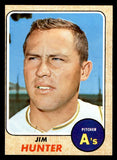 1968 Topps Baseball #385 Catfish Hunter A's EX+/EX-MT 544640