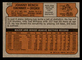 1972 Topps Baseball #433 Johnny Bench Reds EX-MT 544644