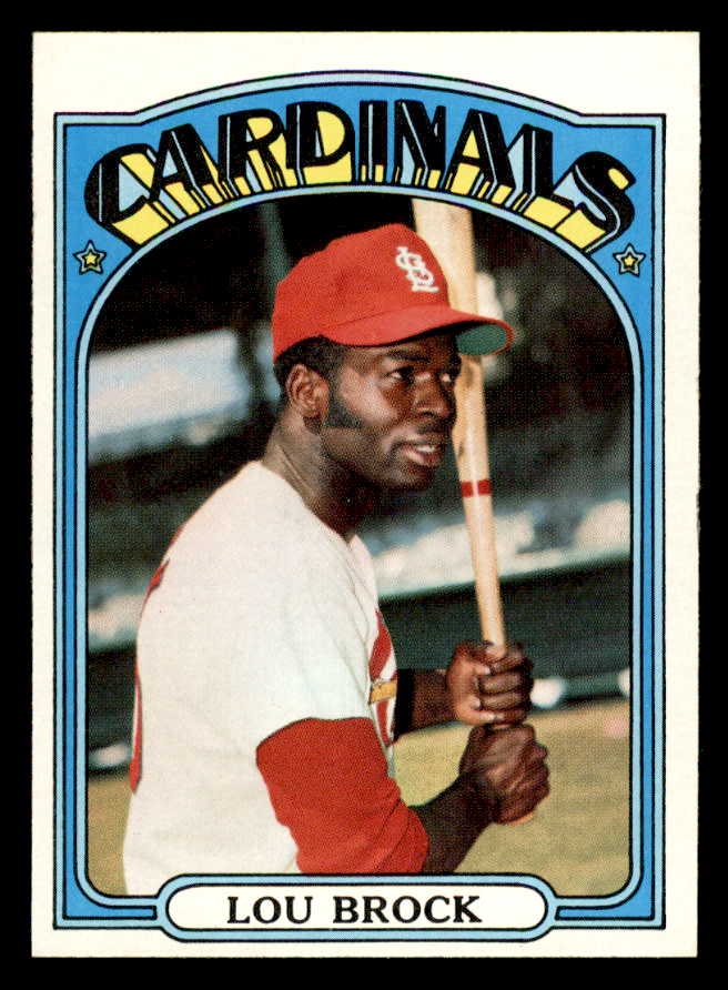 1972 Topps Baseball #200 Lou Brock Cardinals EX-MT 544646