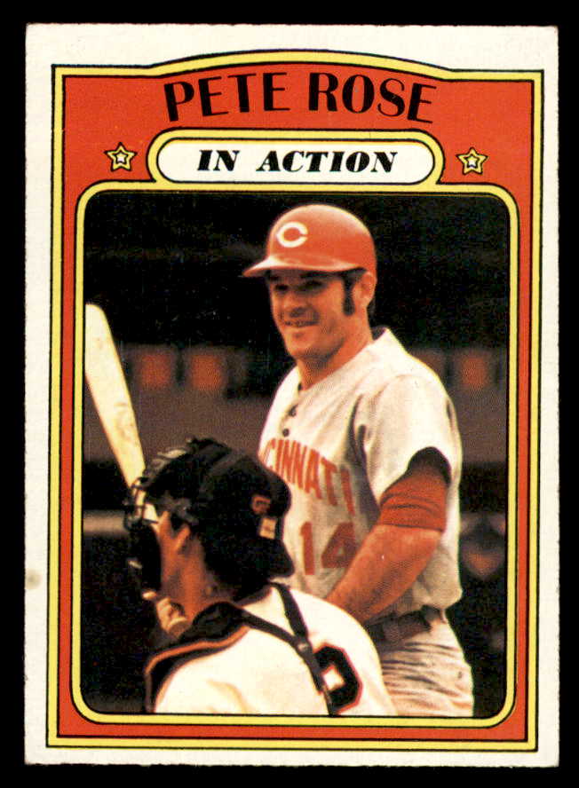 1972 Topps Baseball #560 Pete Rose IA Reds EX+/EX-MT 544648