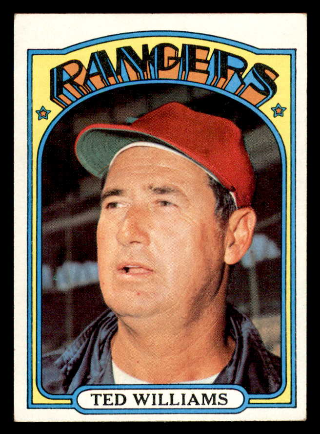 1972 Topps Baseball #510 Ted Williams Rangers EX 544649