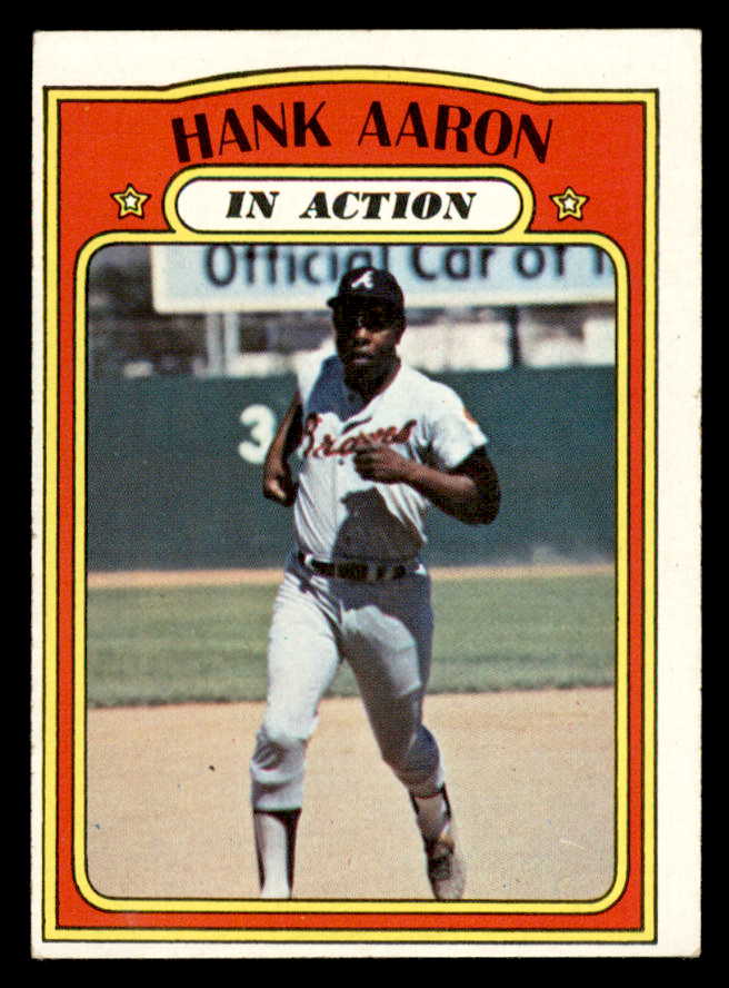 1972 Topps Baseball #300 Hank Aaron IA Braves EX 544652