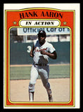 1972 Topps Baseball #300 Hank Aaron IA Braves EX 544652