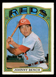 1972 Topps Baseball #433 Johnny Bench Reds VG 544663