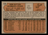 1972 Topps Baseball #530 Don Sutton Dodgers EX-MT 544666