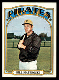 1972 Topps Baseball #760 Bill Mazeroski Pirates EX-MT 544668