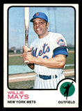 1973 Topps Baseball #305 Willie Mays Mets VG 544674