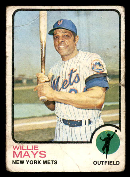 1973 Topps Baseball #305 Willie Mays Mets Poor 544676