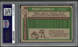 1976 Topps Baseball #098 Dennis Eckersley Indians PSA 8 NM/MT 544725