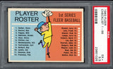 1963 Fleer Baseball Checklist PSA 5.5 EX+ Unmarked 544730