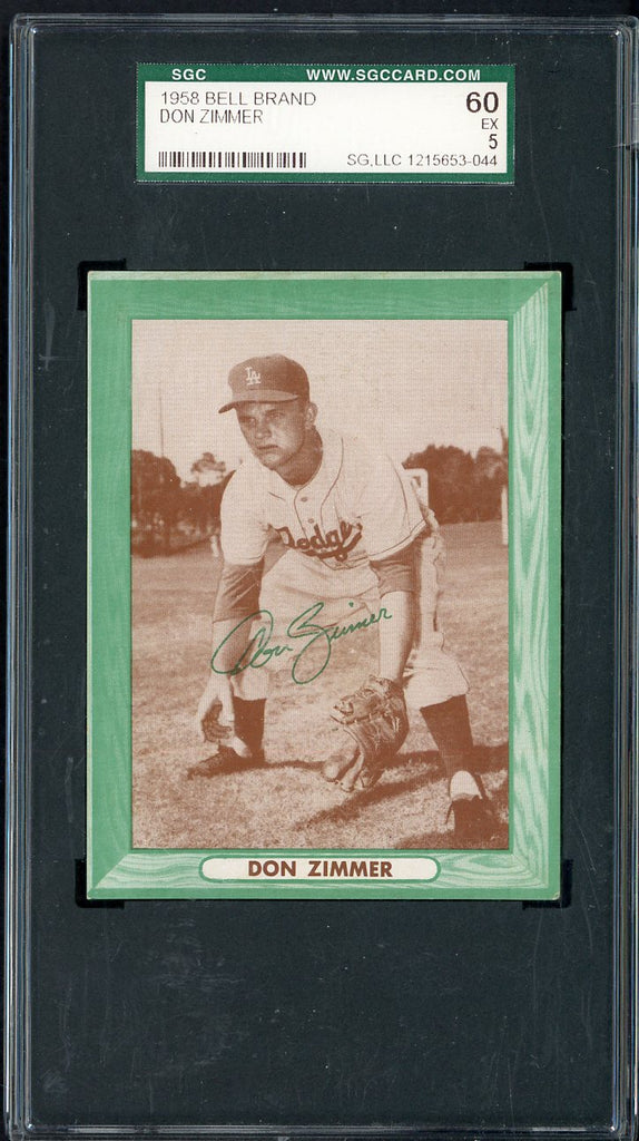 1958 Bell Brand Don Zimmer Dodgers SGC 5 EX 544740
