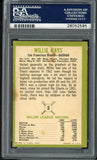 1963 Fleer Baseball #005 Willie Mays Giants PSA 4 VG-EX 544756