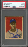 1949 Bowman Baseball #100 Gil Hodges Dodgers PSA 2 GD 544757