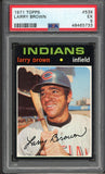 1971 Topps Baseball #539 Larry Brown Indians PSA 5 EX 544761
