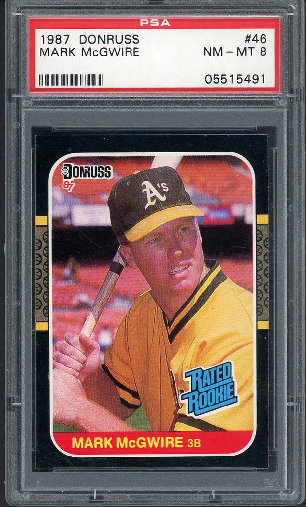 1987 Donruss #046 Mark McGwire A's PSA 8 NM/MT 544763