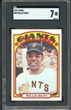1972 Topps Baseball #049 Willie Mays Giants SGC 7 NM 544782