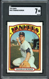 1972 Topps Baseball #441 Thurman Munson Yankees SGC 7 NM 544783