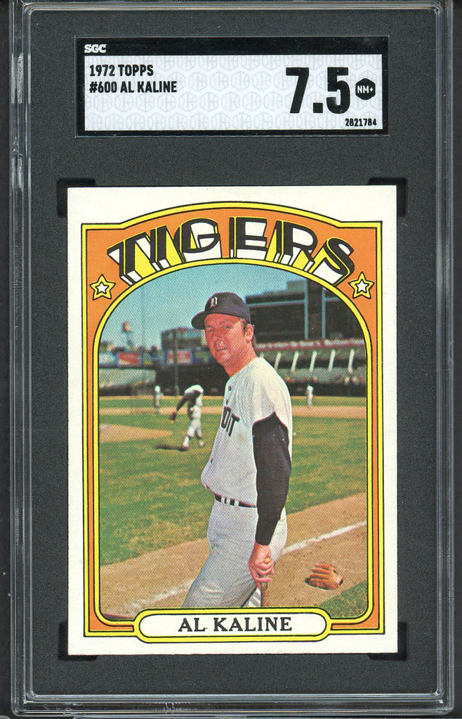 1972 Topps Baseball #600 Al Kaline Tigers SGC 7.5 NM+ 544786