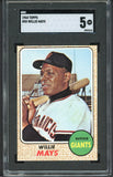1968 Topps Baseball #050 Willie Mays Giants SGC 5 EX 544790
