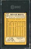 1968 Topps Baseball #050 Willie Mays Giants SGC 5 EX 544790