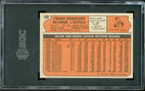 1972 Topps Baseball #100 Frank Robinson Orioles SGC 7.5 NM+ 544791