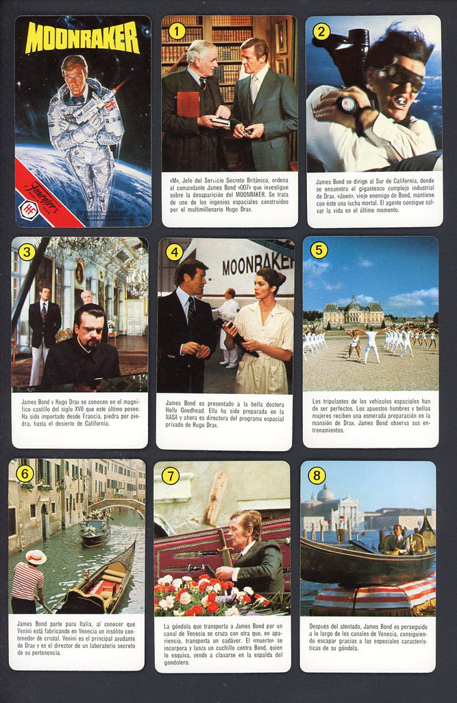 1979 Fournier Moonraker Complete Set 544829