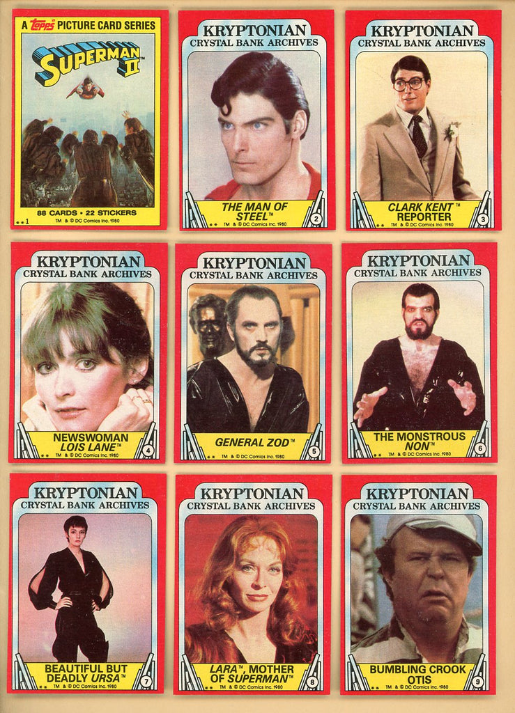 1981 Topps Superman II Complete Set 544842