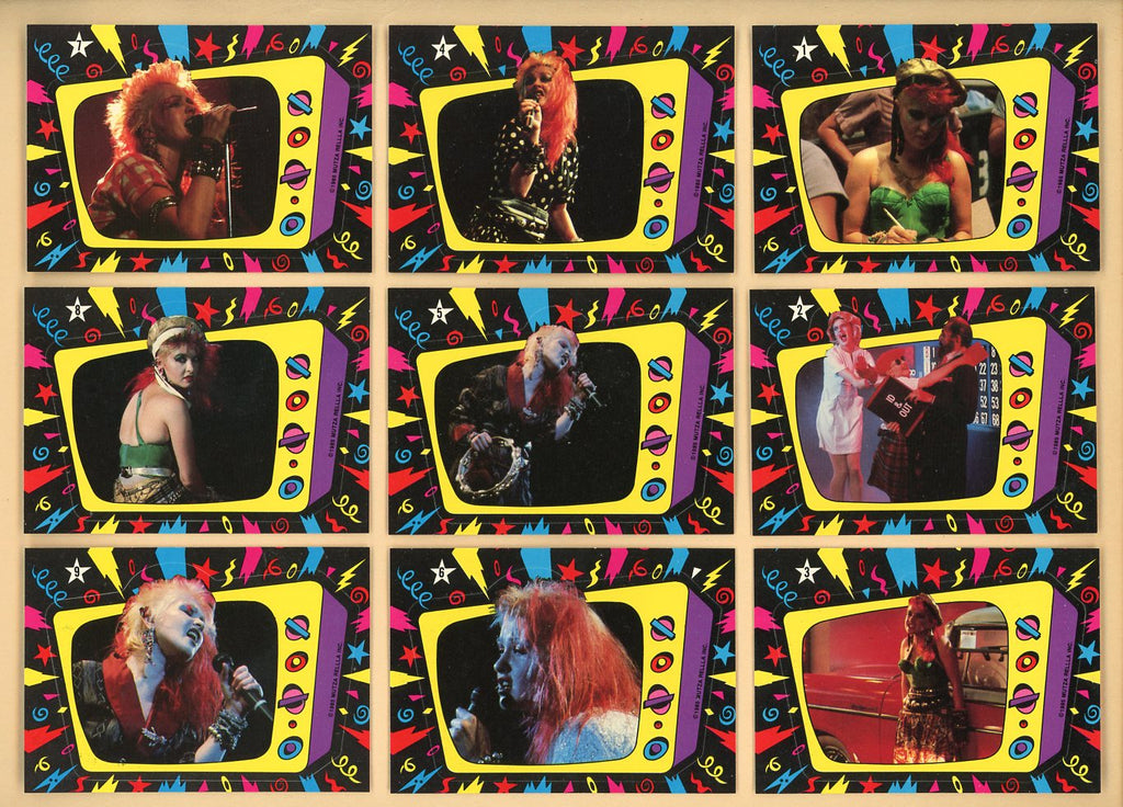 1985 Topps Cyndi Lauper Stickers Complete Set 544857
