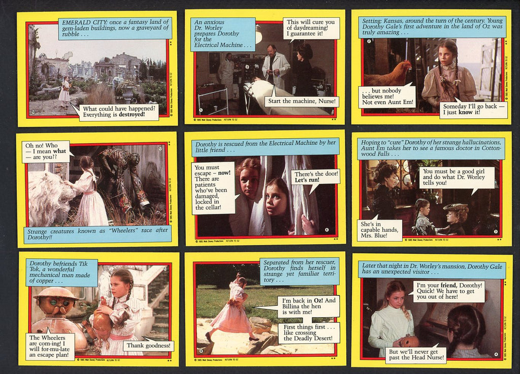 1985 Topps Return To Oz Complete Set 544859