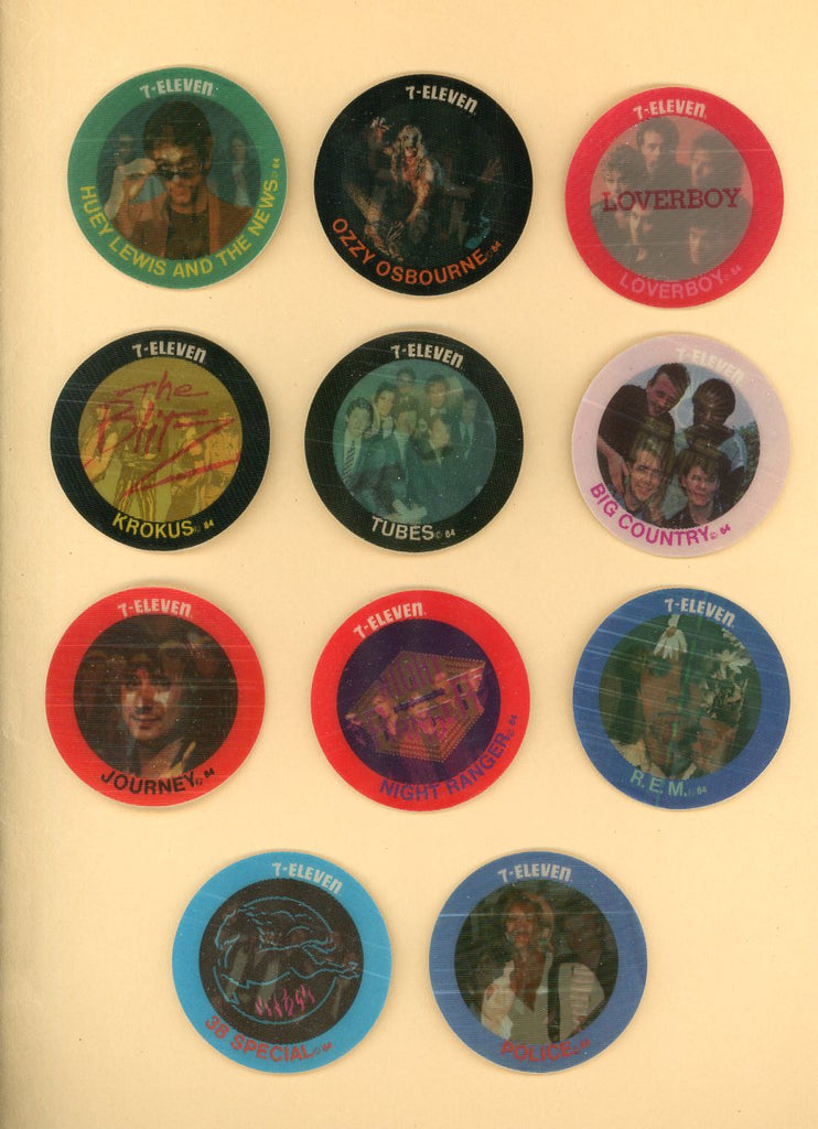 1985 7-11 Rock Discs Complete Set 544860
