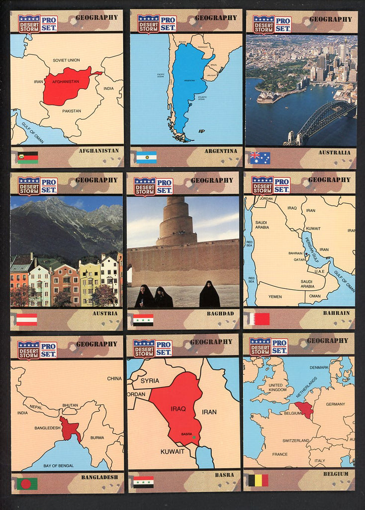 1991 Pro Set Desert Storm Complete Set 544897
