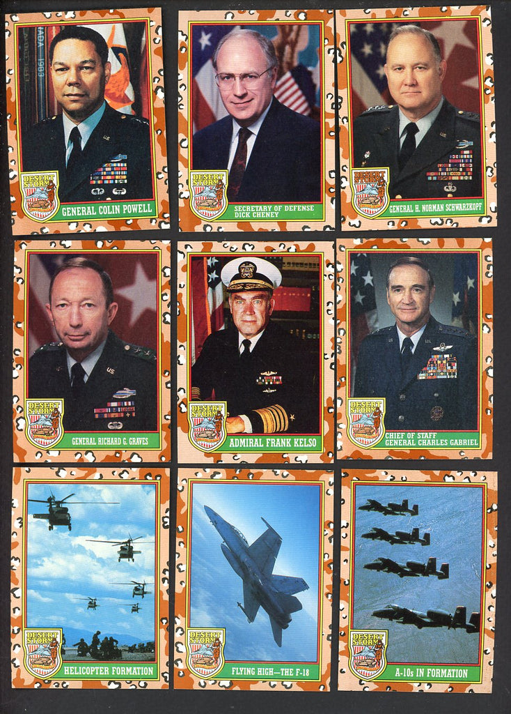 1991 Topps Desert Storm I & II Complete Set 544898