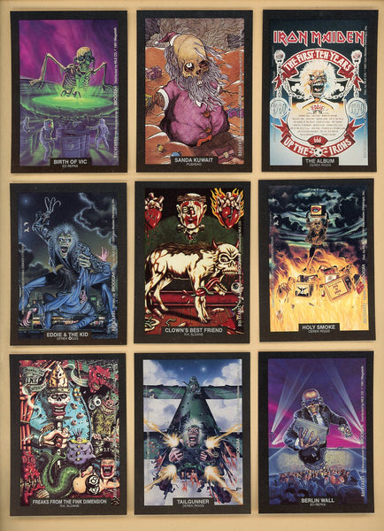 1991 Brockum Rock Cards Art Stickers Complete Set 544914
