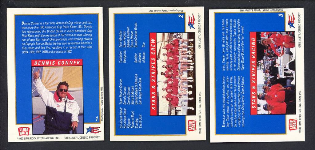 1992 Lime Rock America's Cup Stars 'N' Stripes Complete Set 544926