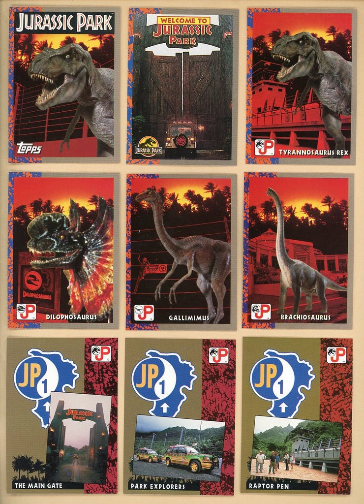 1993 Topps Jurassic Park I Complete Set 544953