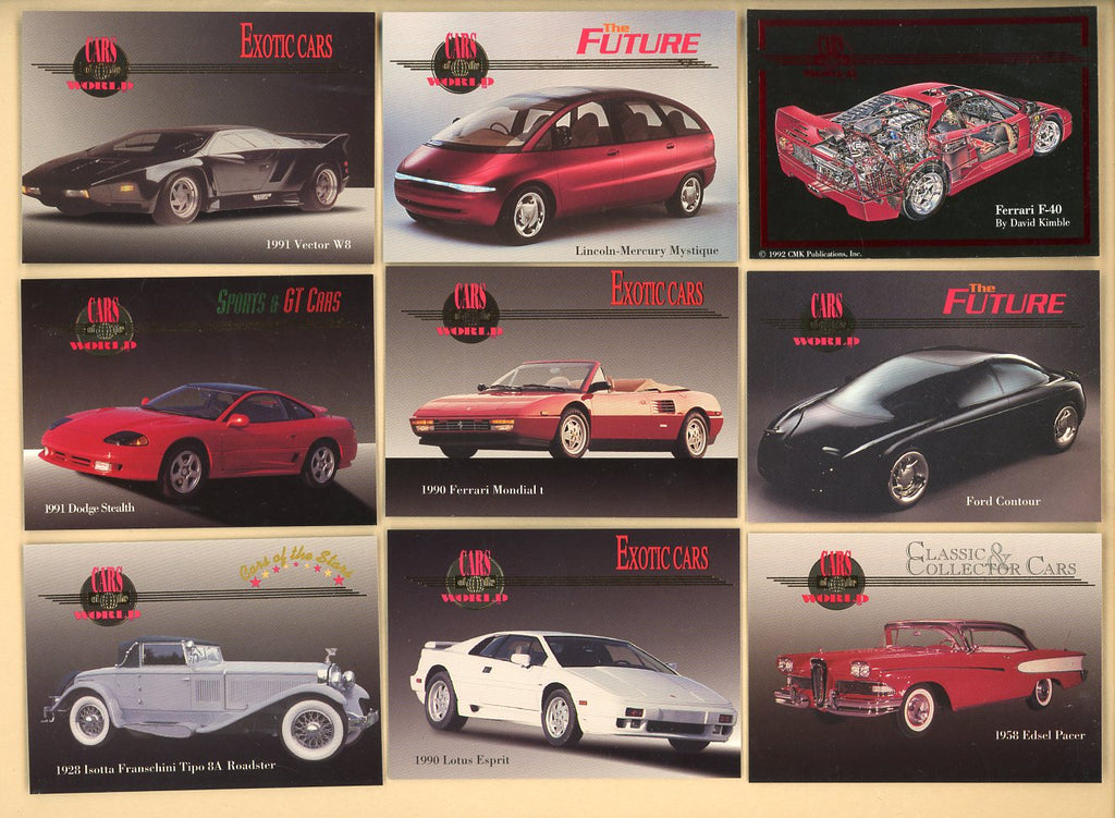 1992 CMK Cars Of The World Complete Set 544988