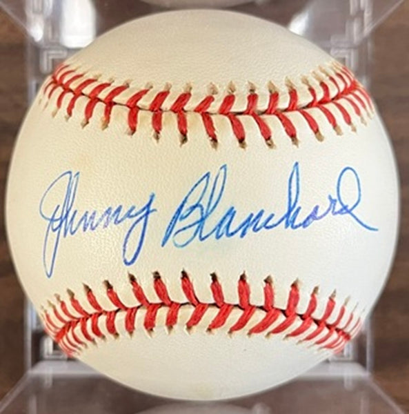 Johnny Blanchard Autographed Signed Baseball PSA/DNA Auth 545000
