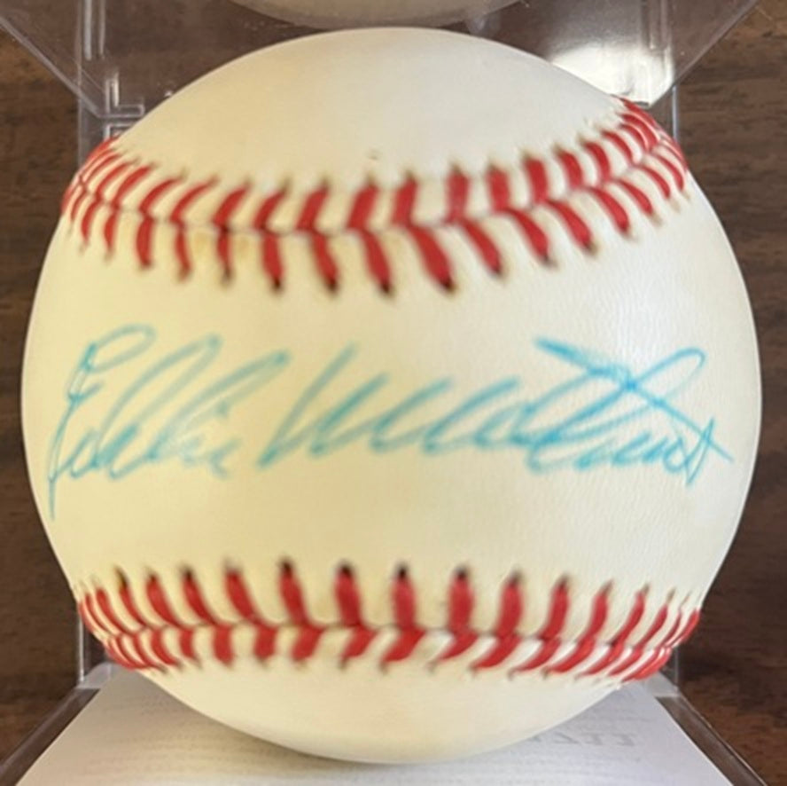 Eddie Mathews Autographed Signed Baseball PSA/DNA Auth 545027