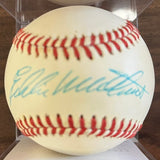 Eddie Mathews Autographed Signed Baseball PSA/DNA Auth 545027